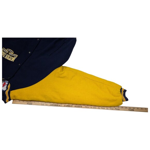 Vintage Logo Athletic Notre Dame Fighting Irish Varsity Jacket Wool Blend - Picture 13 of 15